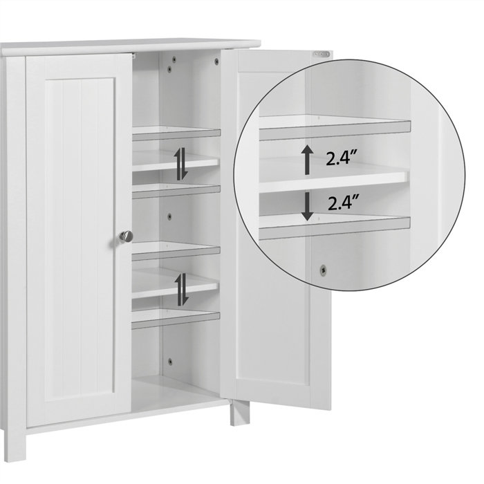 Charlton Home® Annia Freestanding Bathroom & Reviews Wayfair